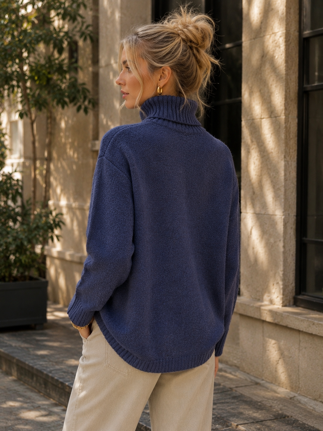 Oversized Turtleneck Sweater