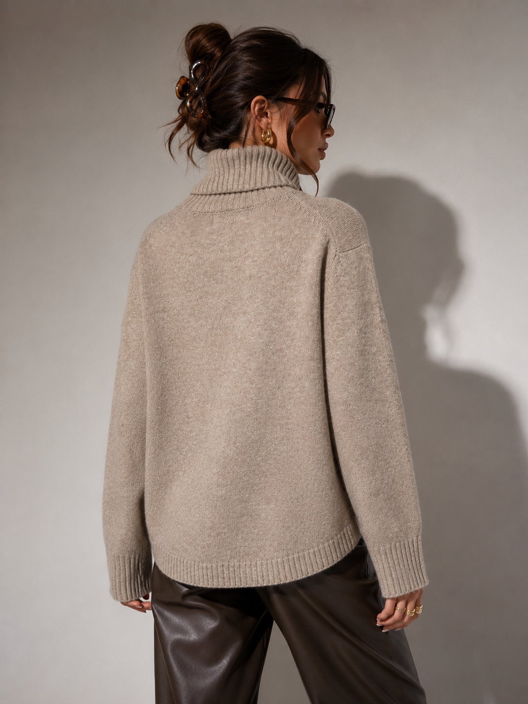 Oversized Turtleneck Sweater