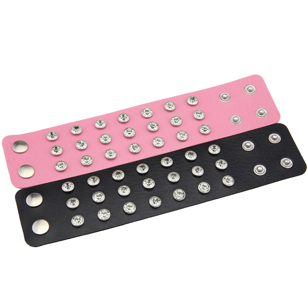 Punk Bracelet W Rhinestones