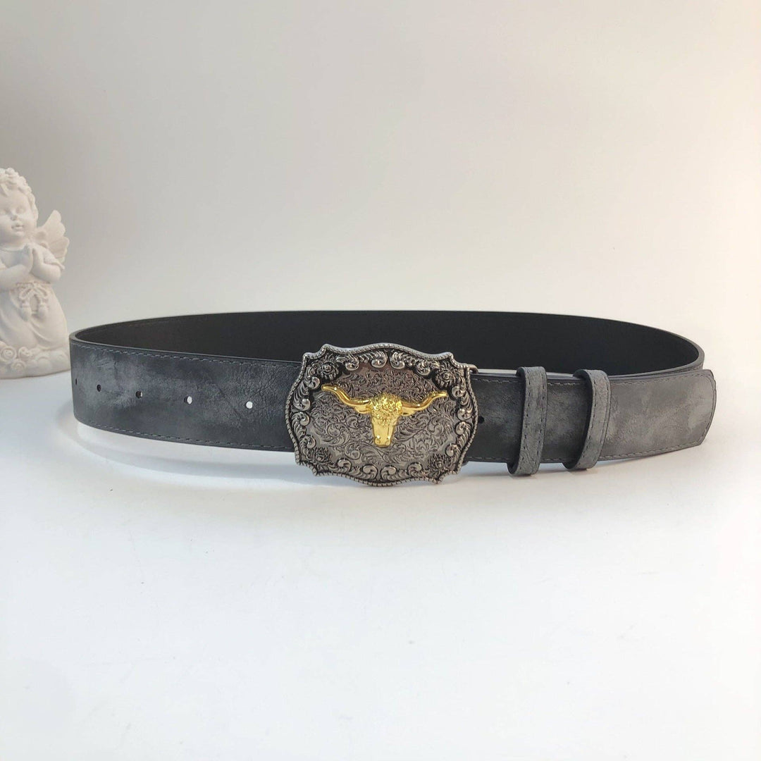 Bull Head Buckle belt