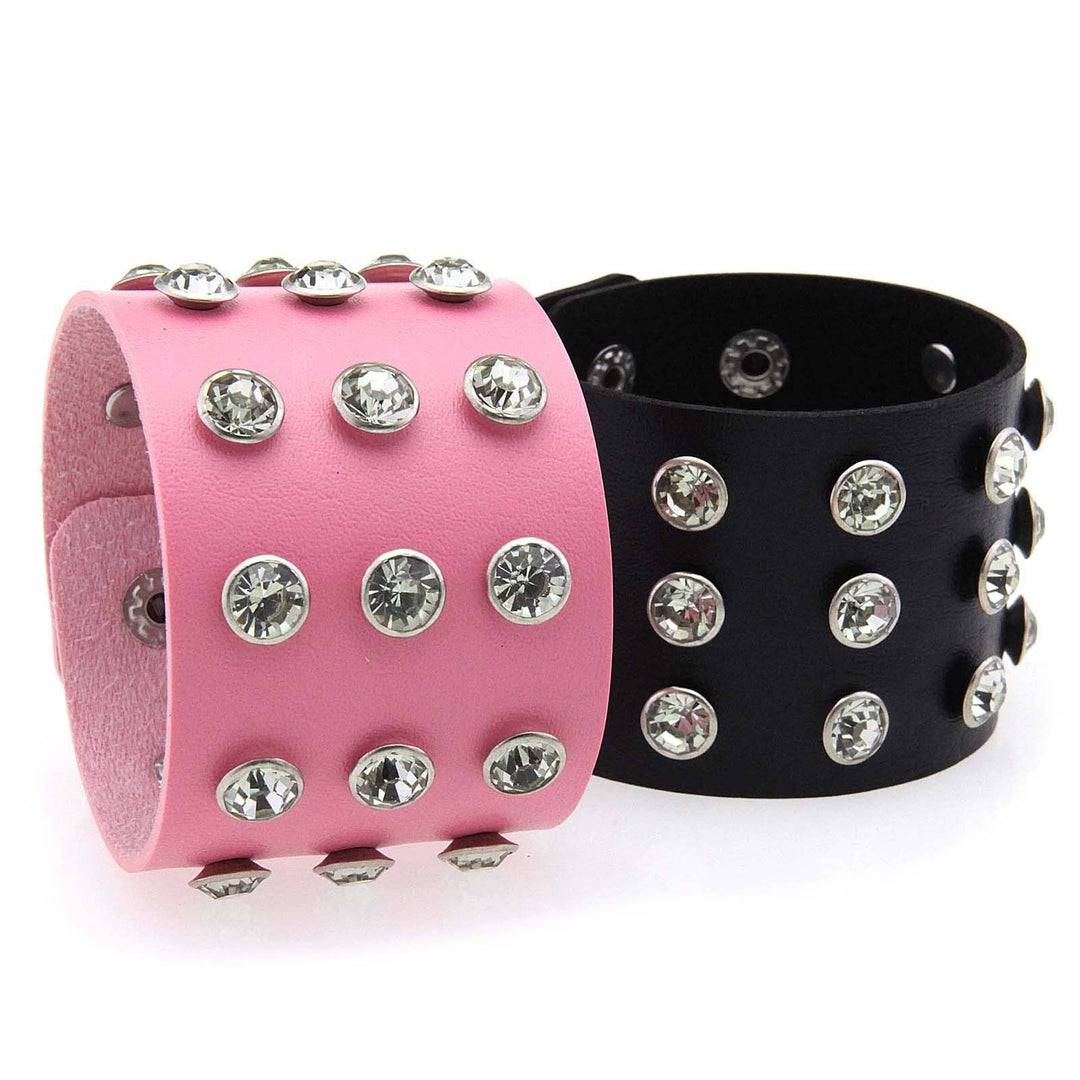 Punk Bracelet W Rhinestones