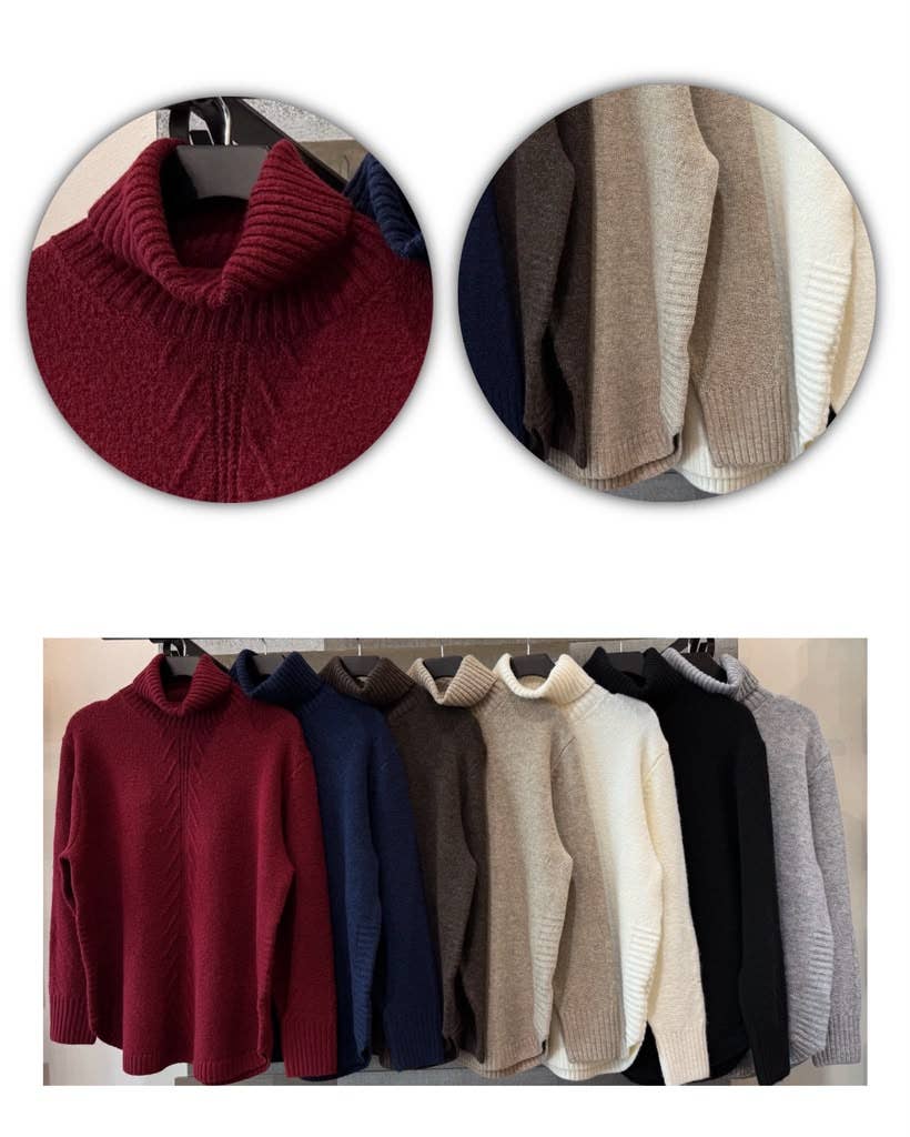 Oversized Turtleneck Sweater