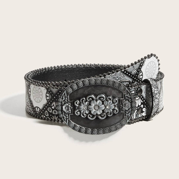 Bohemian Belt Floral Buckle