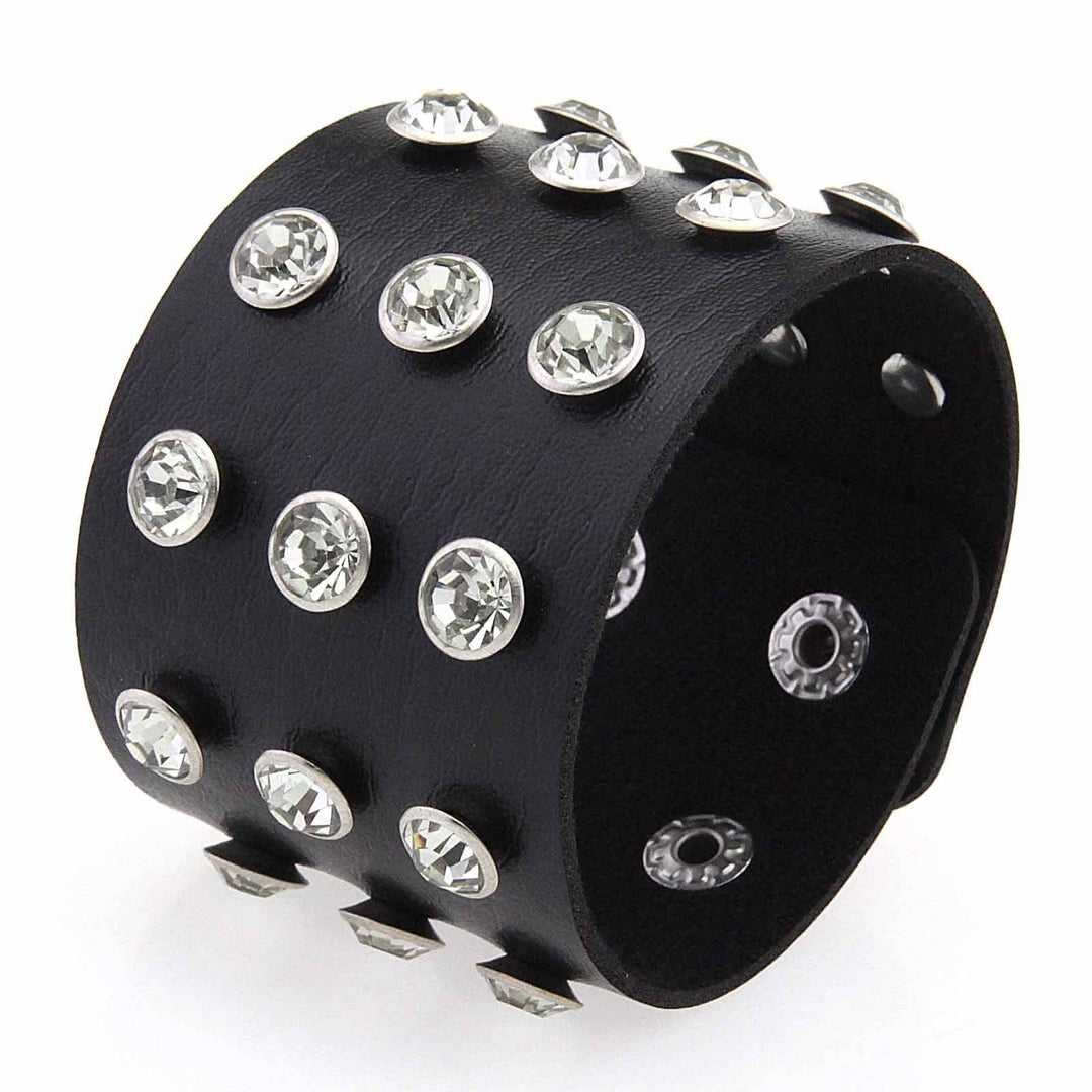 Punk Bracelet W Rhinestones