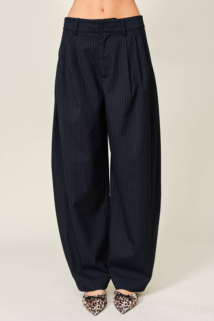 STRIPE CLASSIC BARREL PANTS