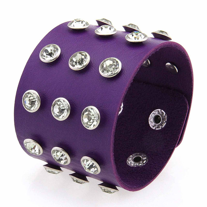 Punk Bracelet W Rhinestones
