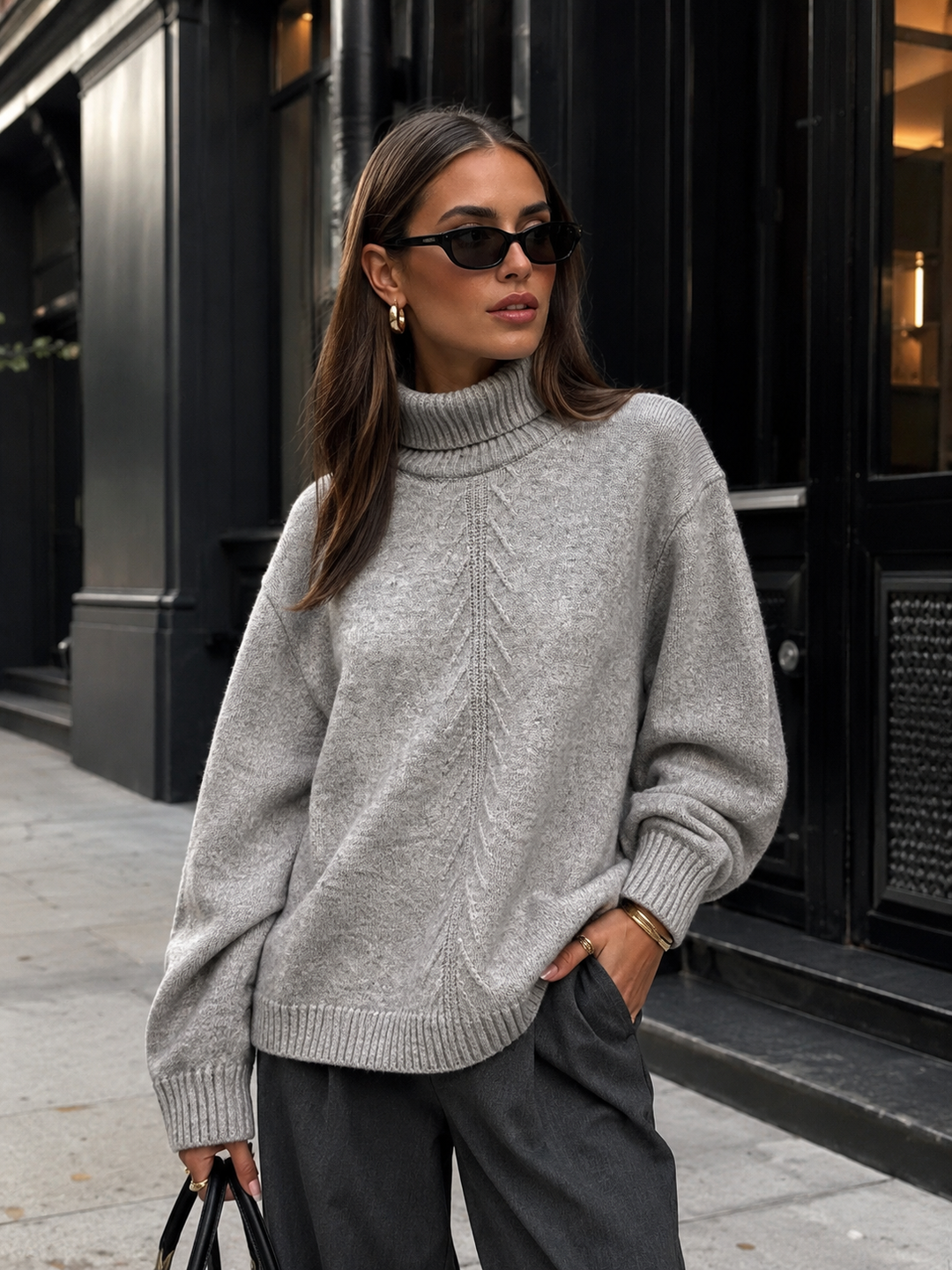 Oversized Turtleneck Sweater