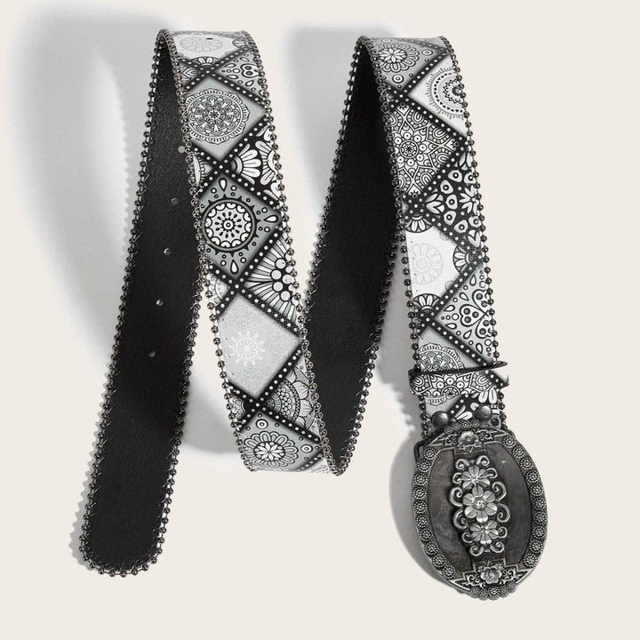 Bohemian Belt Floral Buckle