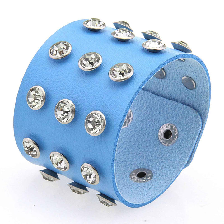 Punk Bracelet W Rhinestones