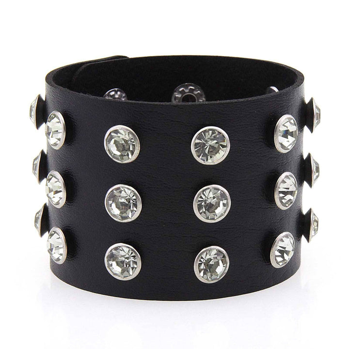 Punk Bracelet W Rhinestones