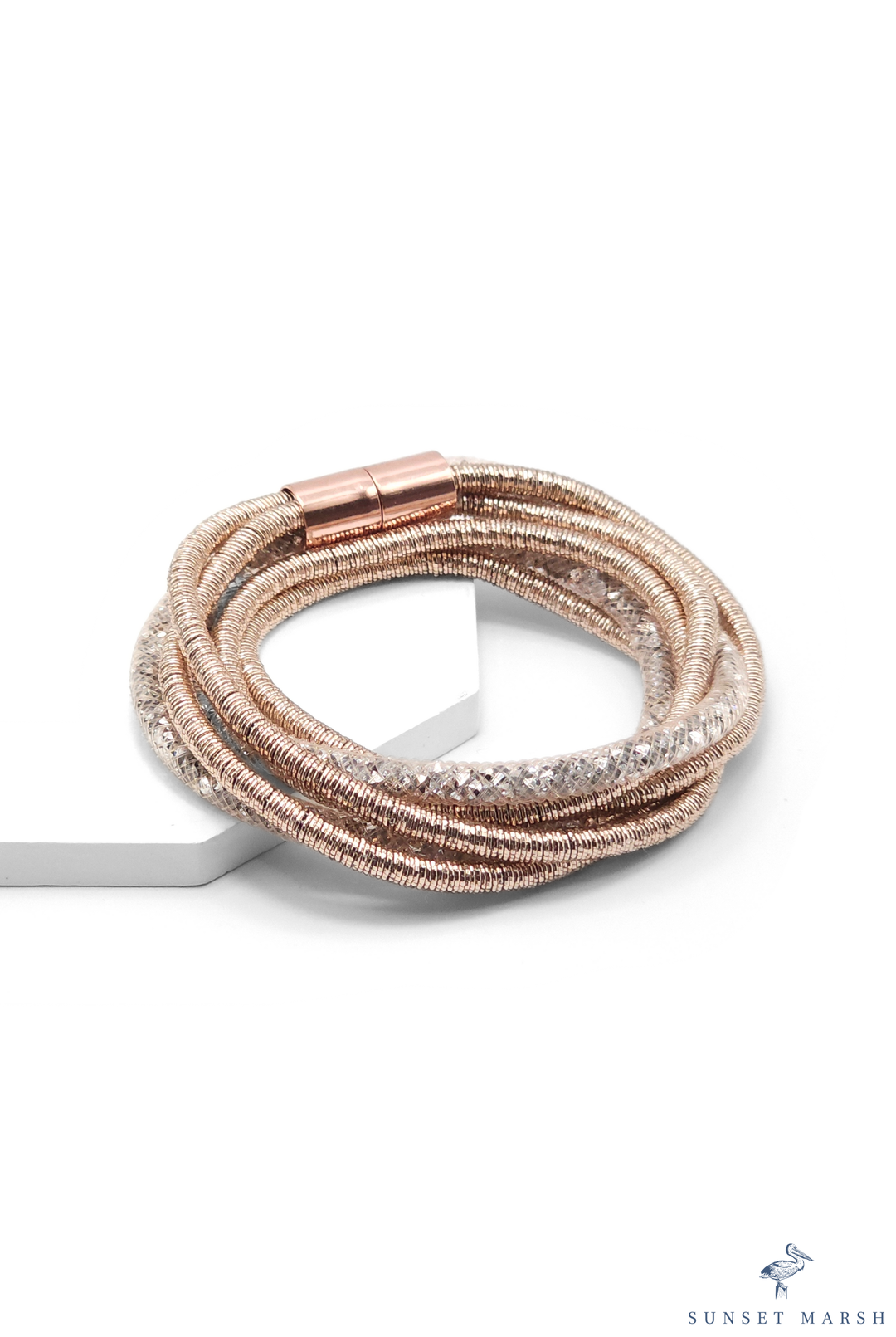 Trinity Gleam - Rose Gold Bracelet
