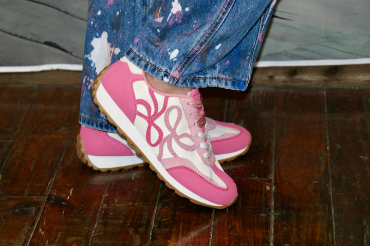 Pink &amp; white tennis