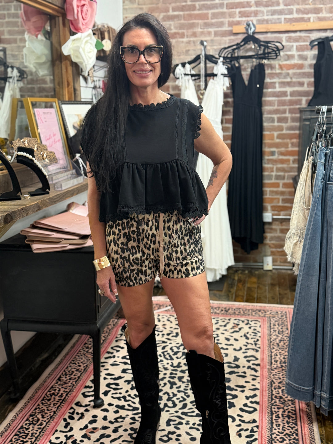 Crochet lace boxy tank