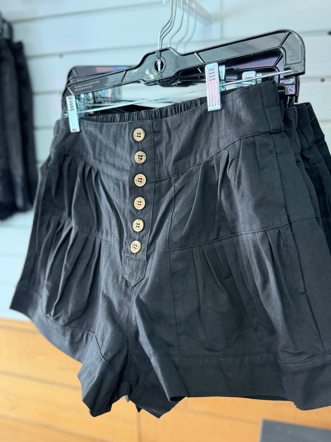 Button up shorts