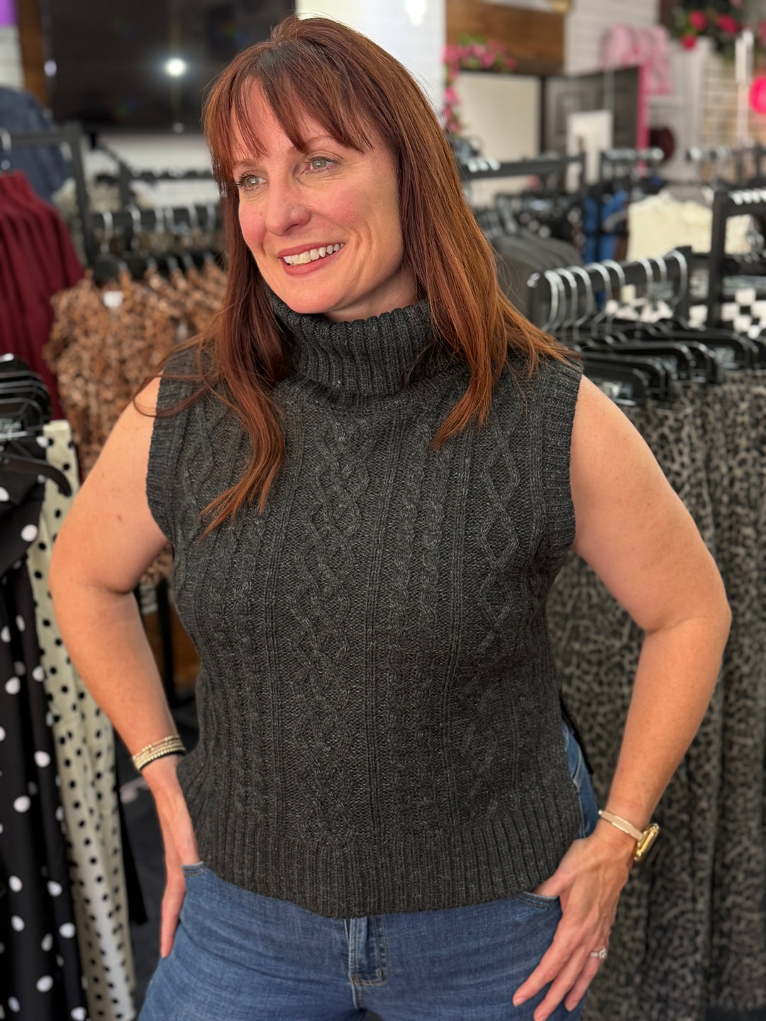Charcoal turtleneck