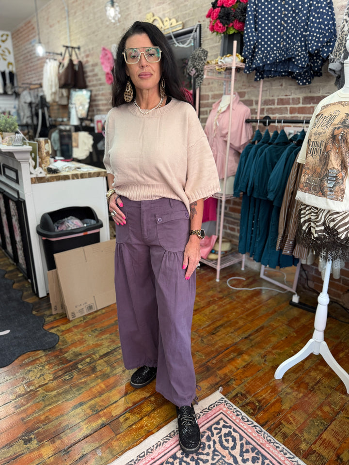 Plum pants