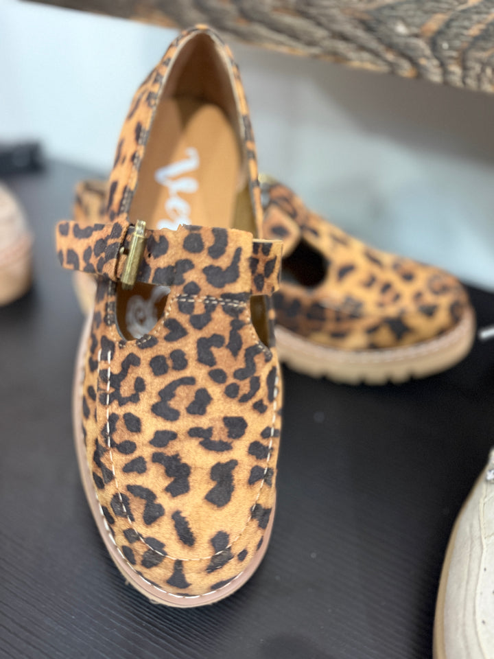 Leopard Mary Janes