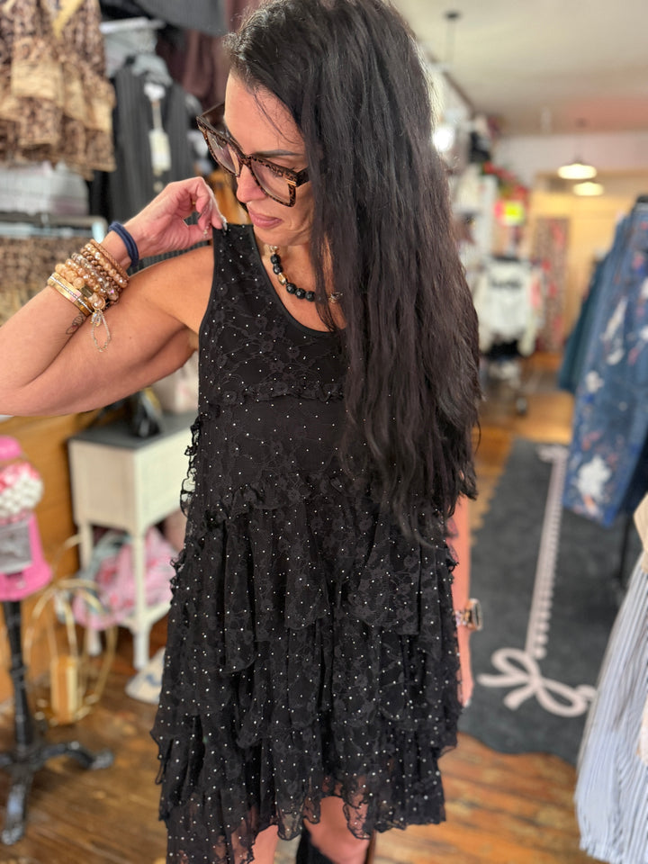 Sparkly black dress