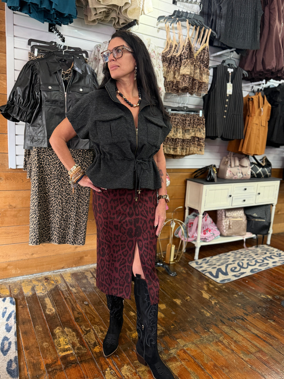 Collared zipper jacket