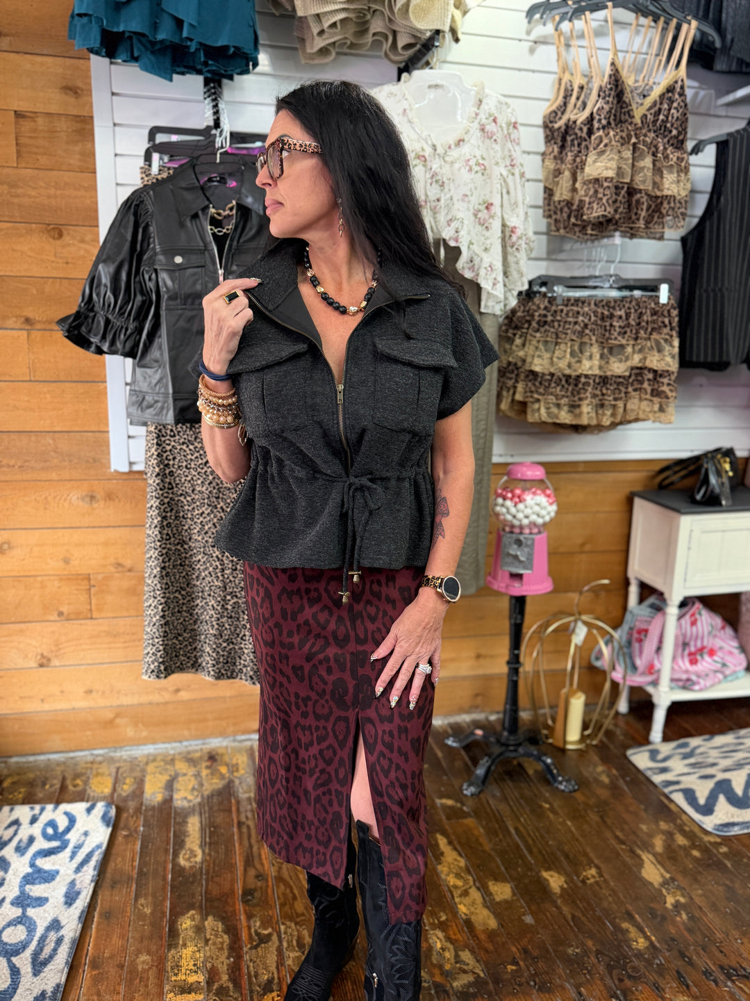 Zipper front vest
