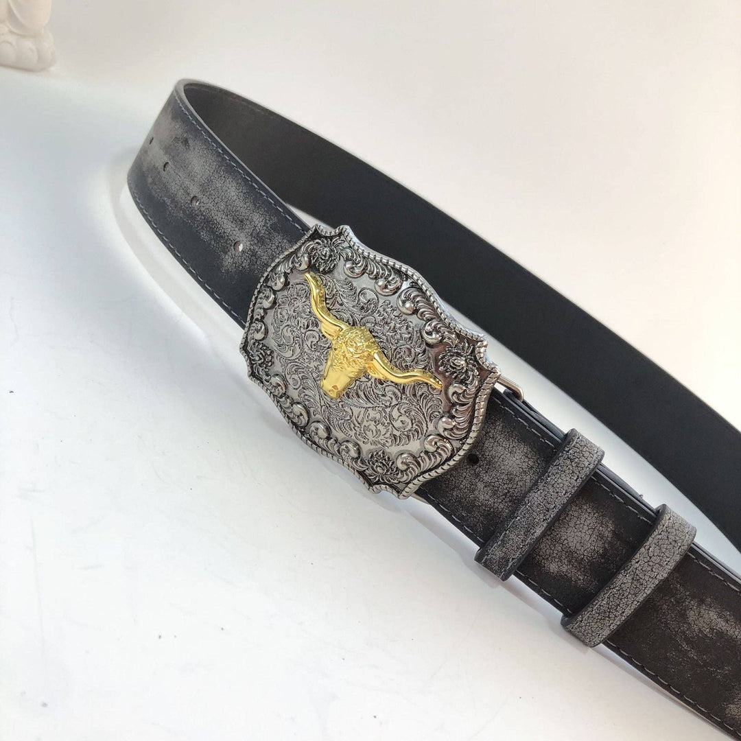 Bull Head Buckle belt