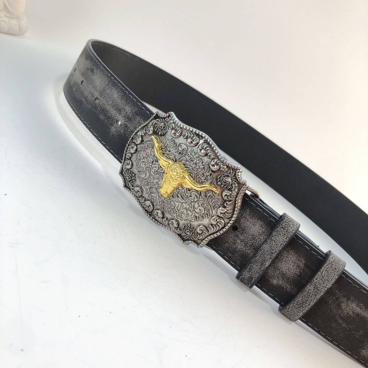 Bull Head Buckle belt
