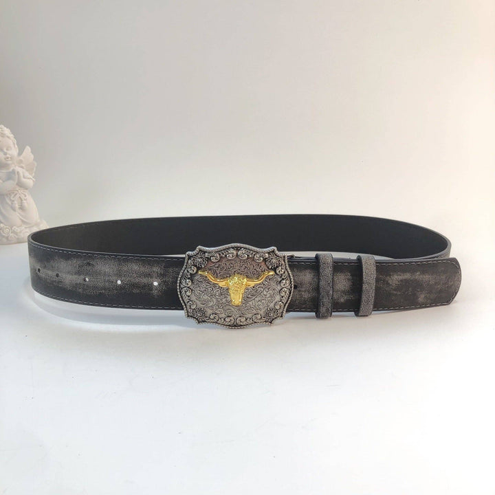 Bull Head Buckle belt