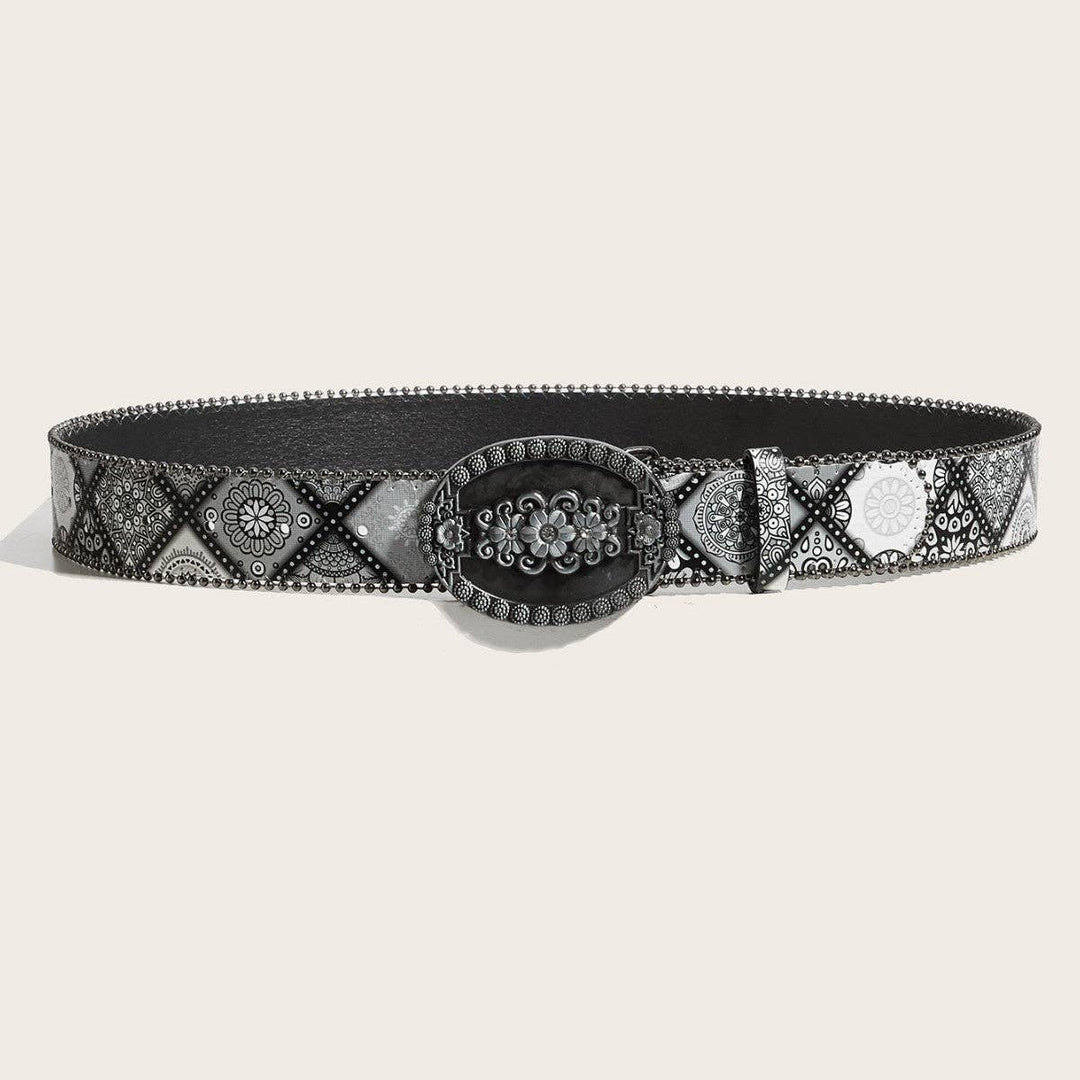 Bohemian Belt Floral Buckle