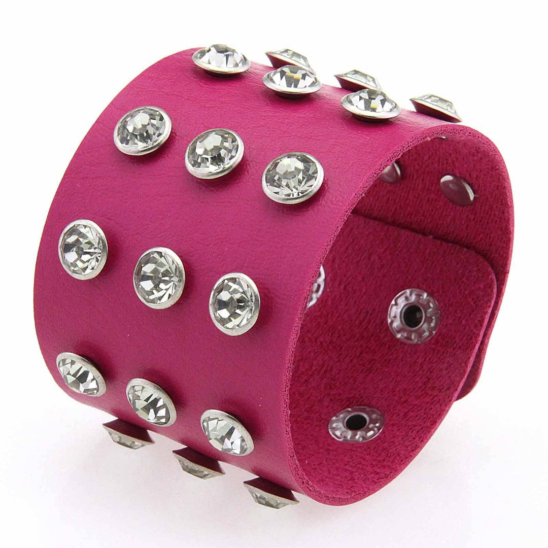 Punk Bracelet W Rhinestones