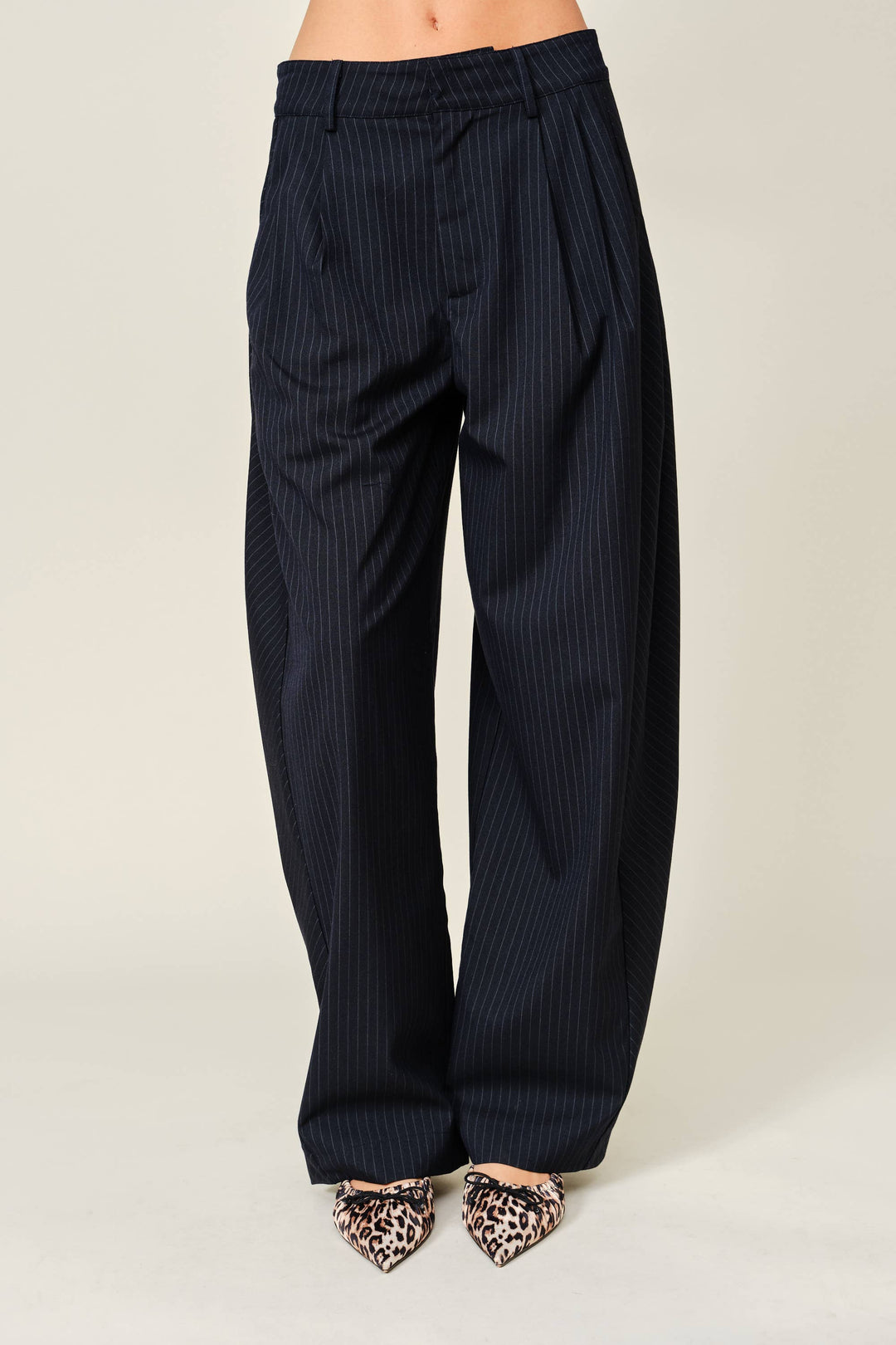STRIPE CLASSIC BARREL PANTS