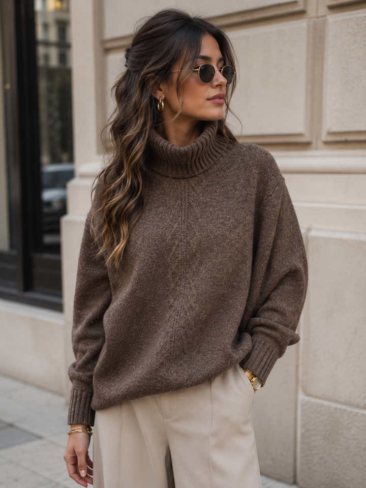Oversized Turtleneck Sweater