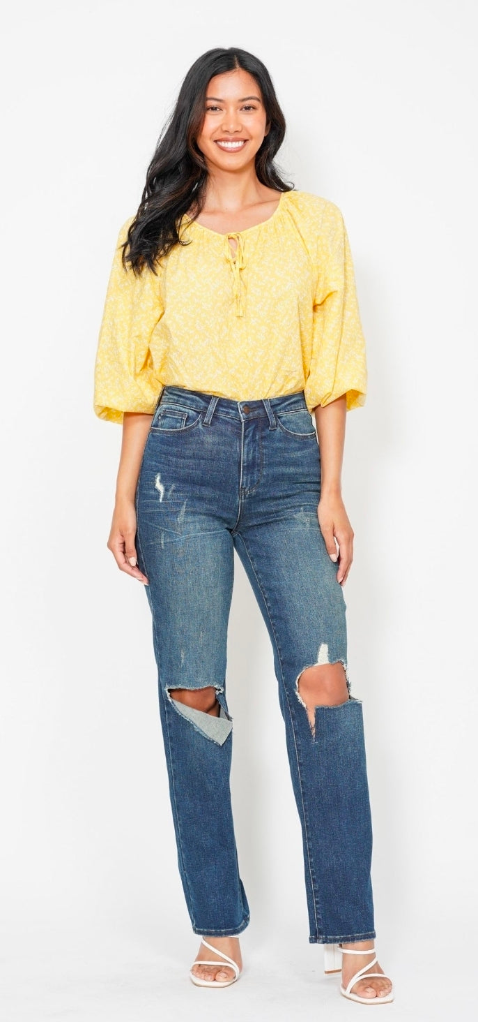 JB HW Ripped Dad Jean