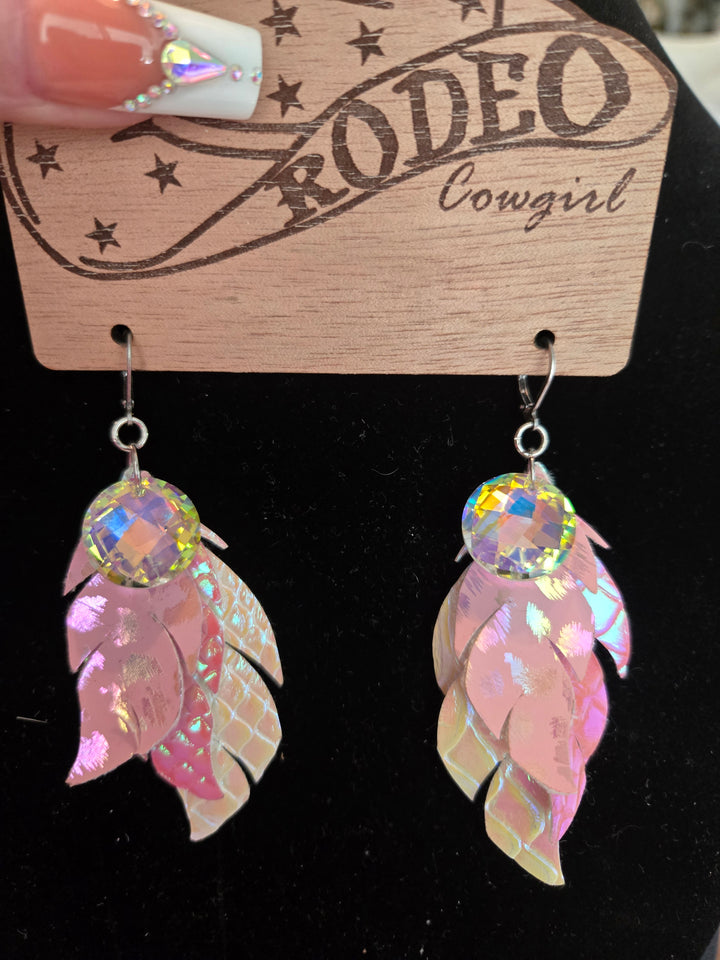 Feather earrings