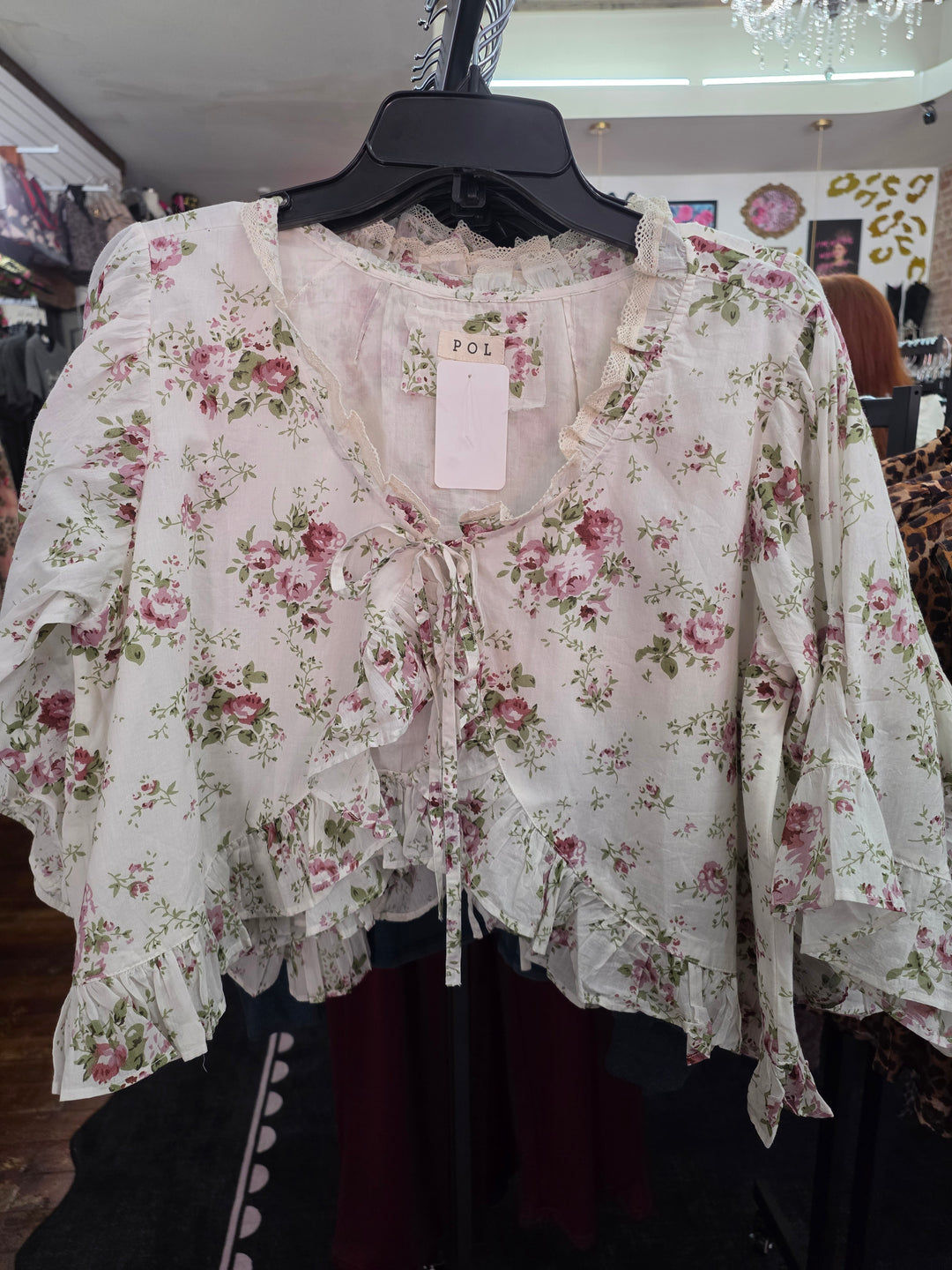 Tie front cardi