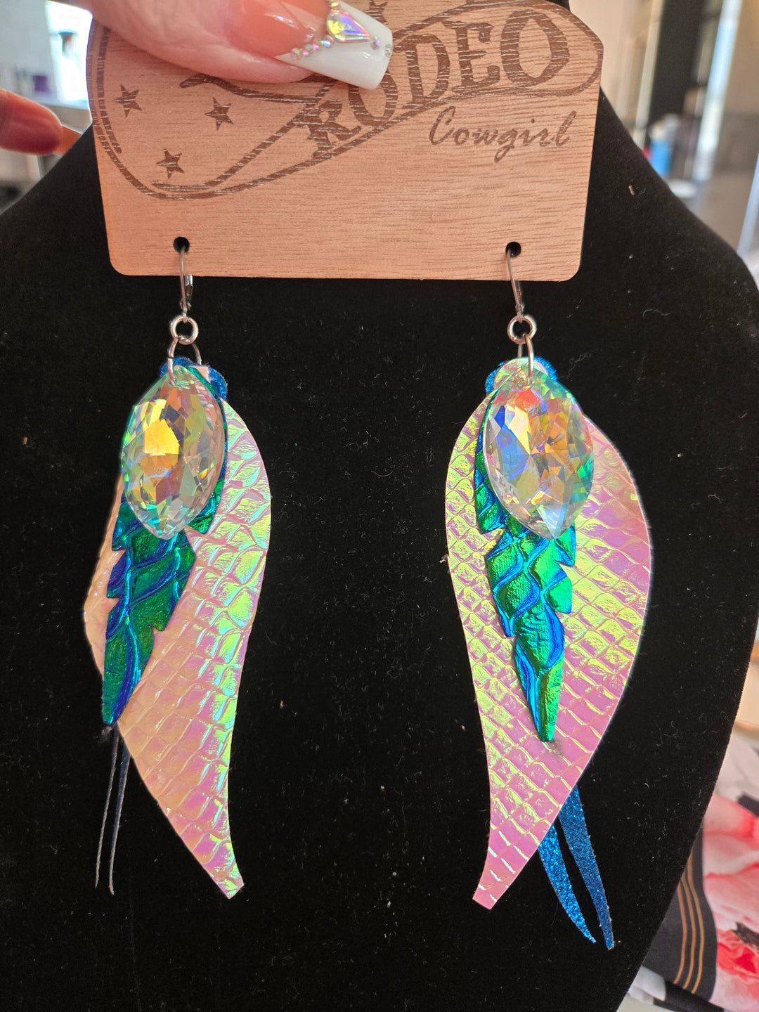 Feather earrings