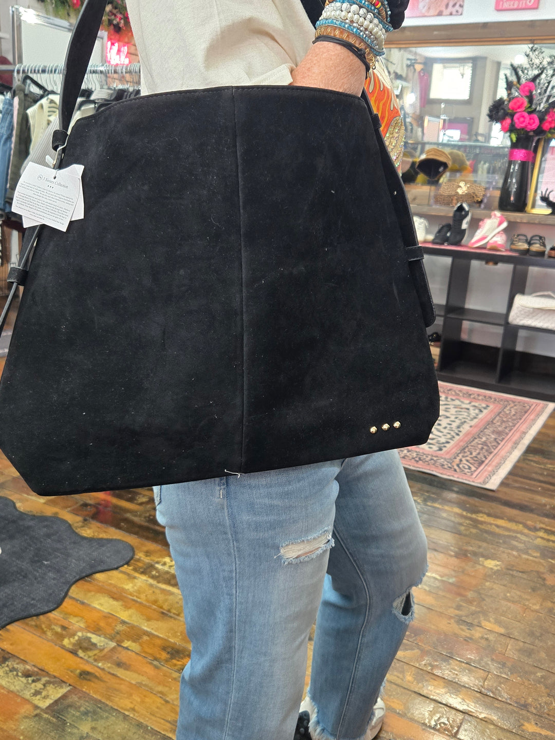 Evie suede hobo