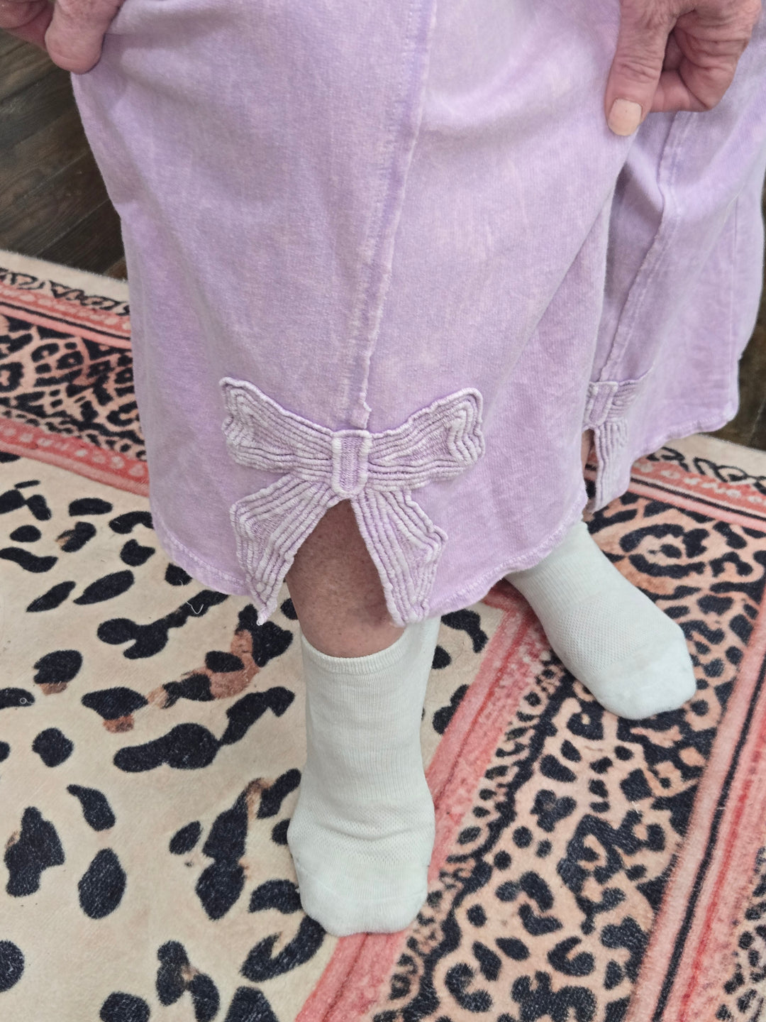 Lavender bow lounge set