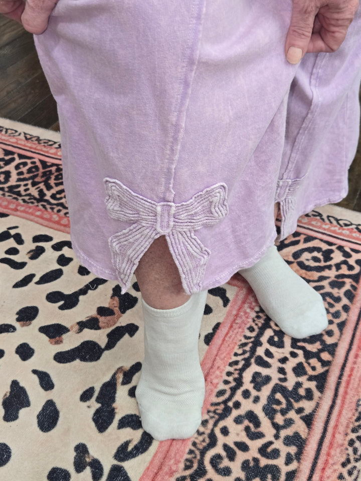 Lavender bow lounge set