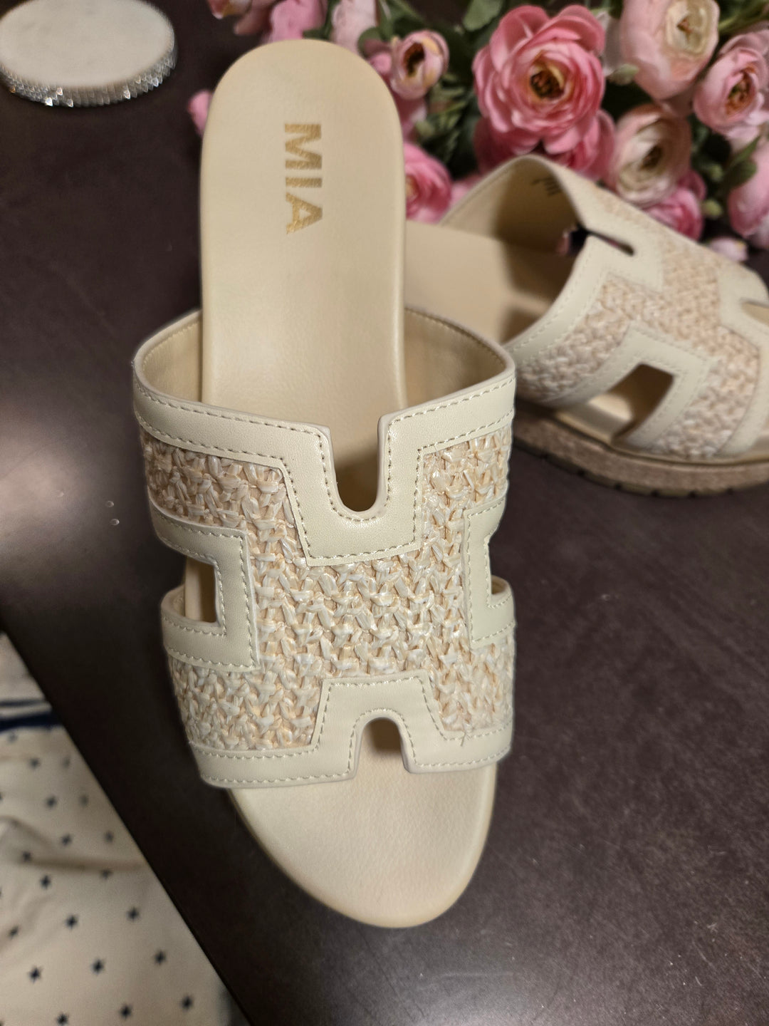 Caleena bone sandals