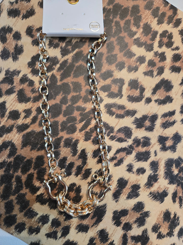 Large link gold chain