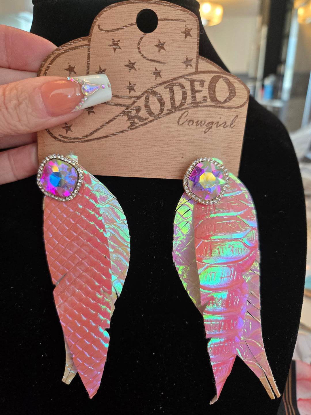 Feather earrings