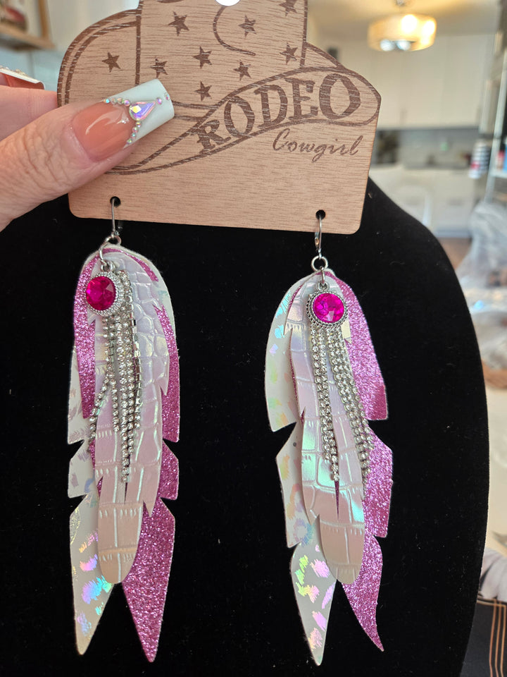 Feather earrings