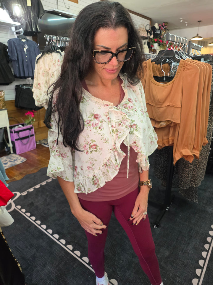 Tie front cardi